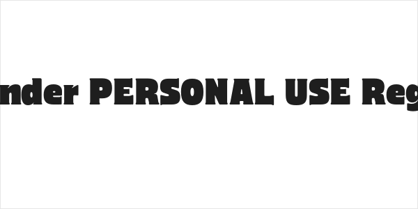 Bylander PERSONAL USE Regular Logo