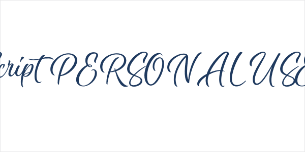 Byliner Script PERSONAL USE Regular Logo