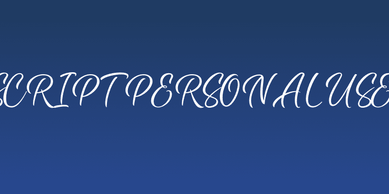 Byliner Script PERSONAL USE Regular Social Header