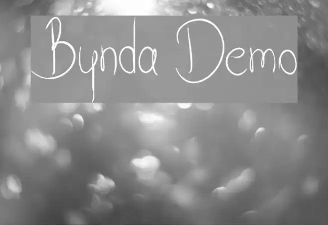 Bynda Demo Font examples