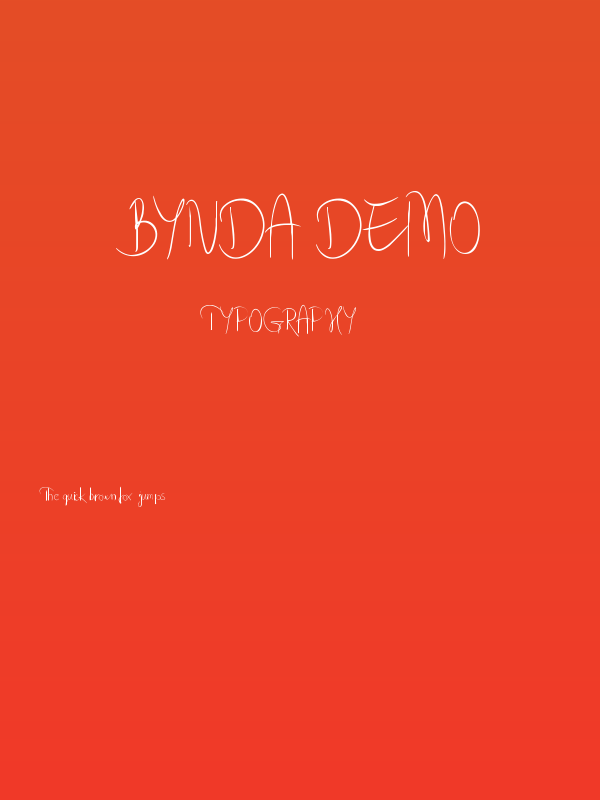 Bynda Demo Poster