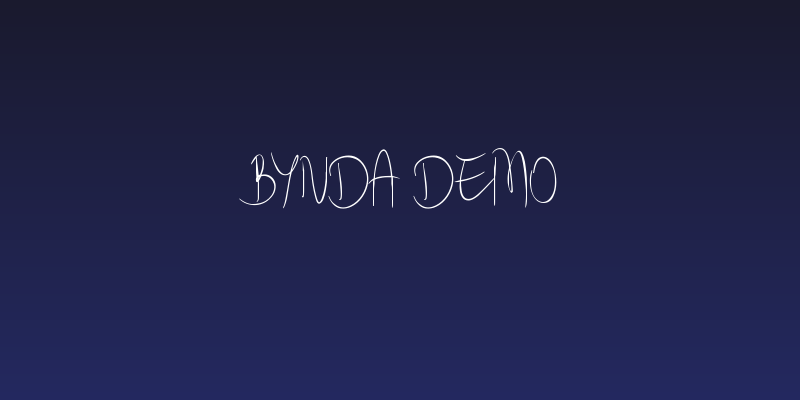 Bynda Demo Social Header