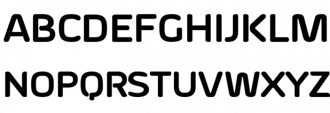 Byom Bold Font Litere mari