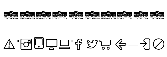 Byom Icons Font OTHER CHARS