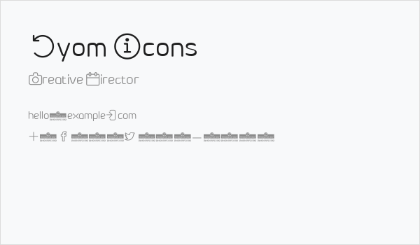 Byom Icons Business Card