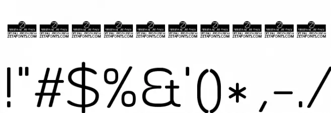 Byom Light Font OTHER CHARS