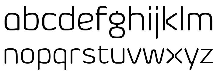 Byom Light Font LOWERCASE