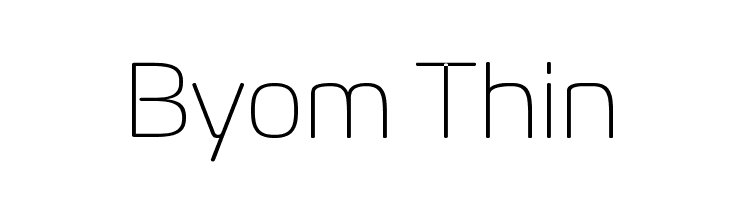 Byom Thin Font