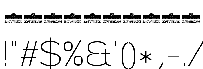 Byom Thin Font OTHER CHARS