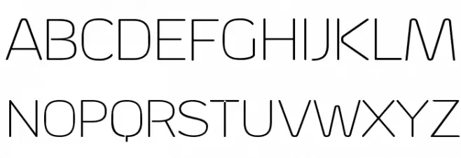 Byom Thin Шрифта ВЕРХНИЙ