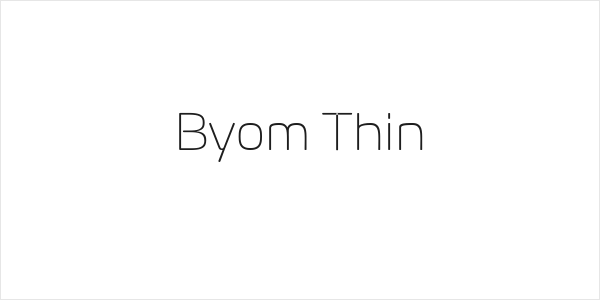 Byom Thin Logo