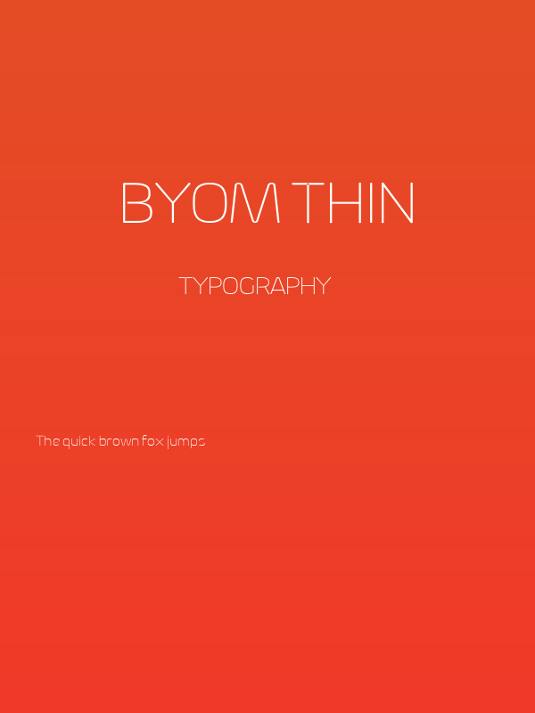 Byom Thin Poster