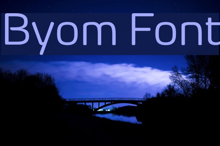 Byom Font examples