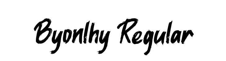 Byonlhy Regular  Free Fonts Download