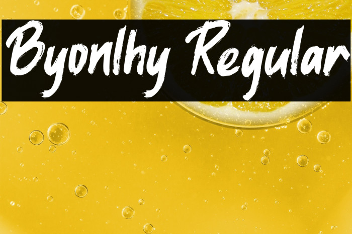 Byonlhy Regular Example 1