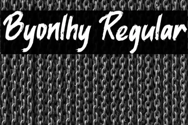 Byonlhy Regular Font examples
