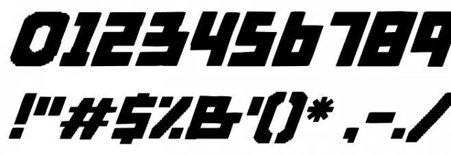 Byorg Italic Font OTHER CHARS