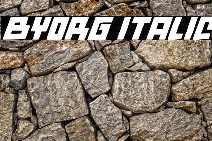 Byorg Italic Example 3