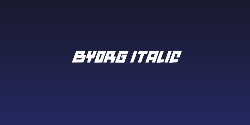 Byorg Italic Social Header