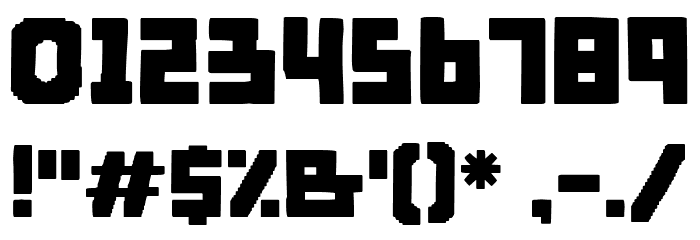 Byorg Font OTHER CHARS