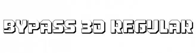 Bypass 3D Regular  les polices de caractères gratuit tlcharger