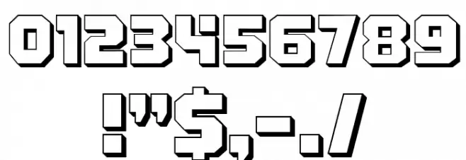 Bypass 3D Regular Font OTHER CHARS
