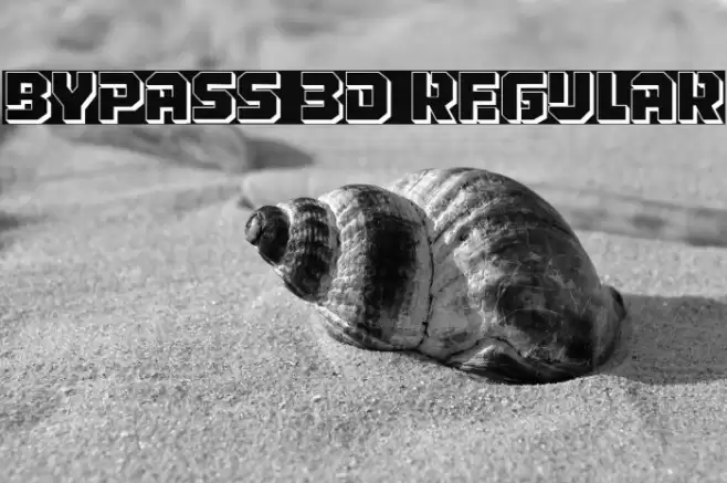 Bypass 3D Regular Font examples