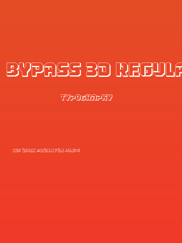 Bypass 3D Regular Poster