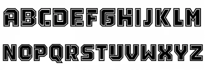 Bypass College Regular フォント 大文字