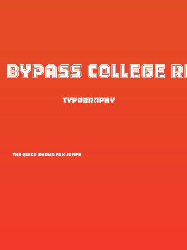 Bypass College Regular Poster