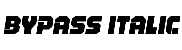 Bypass Italic  नि: शुल्क फ़ॉन्ट्स डाउनलोड