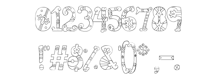 Byron Daze Font OTHER CHARS