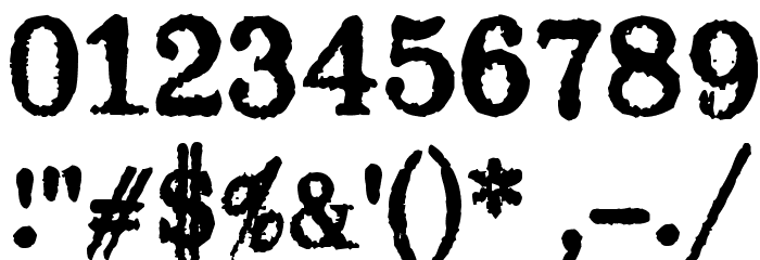 Byron Mark I Font OTHER CHARS