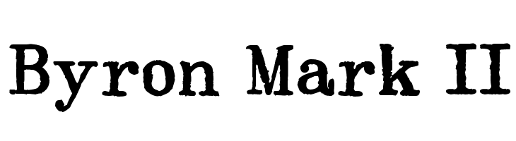 Byron Mark II Font