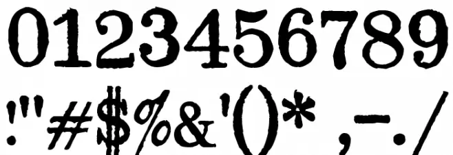 Byron Mark II Font OTHER CHARS