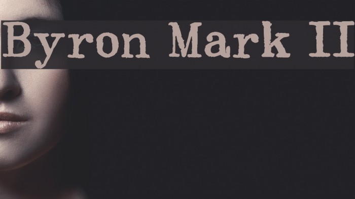 Byron Mark II Font examples