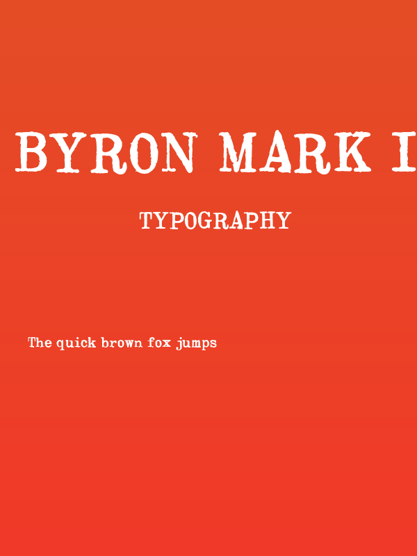 Byron Mark II Poster