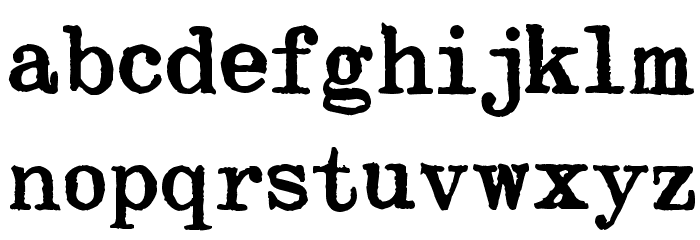 Byron Mark II Font LOWERCASE
