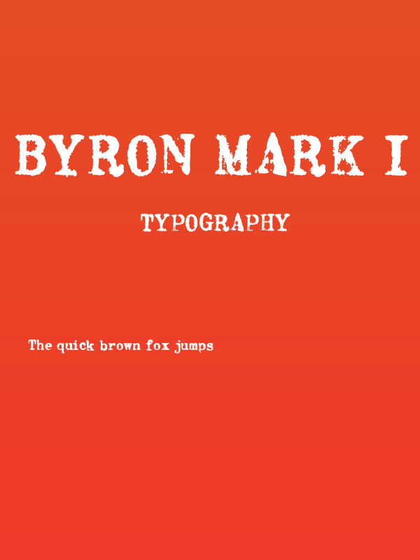 Byron Mark I Poster