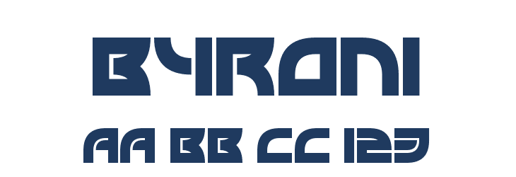 Byron1 Font Preview