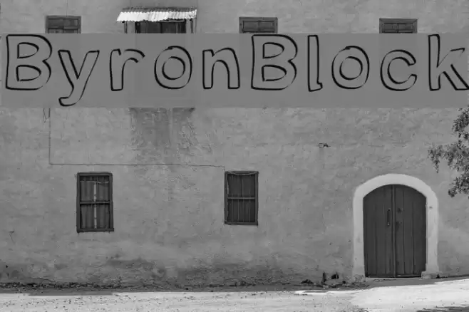 ByronBlock Font examples