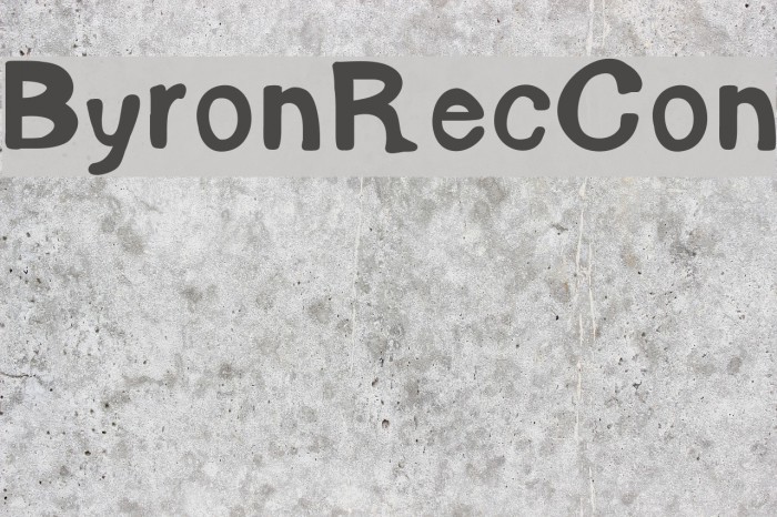 ByronRecCon Font examples