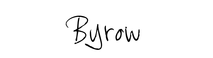 Byrow  フリーフォントのダウンロード