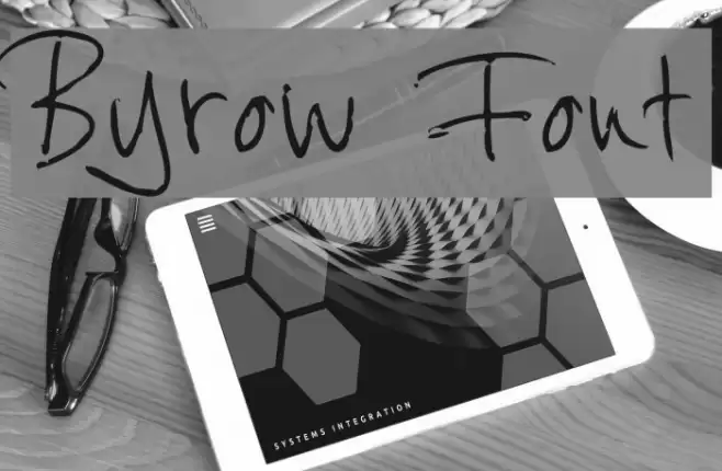 Byrow Font examples