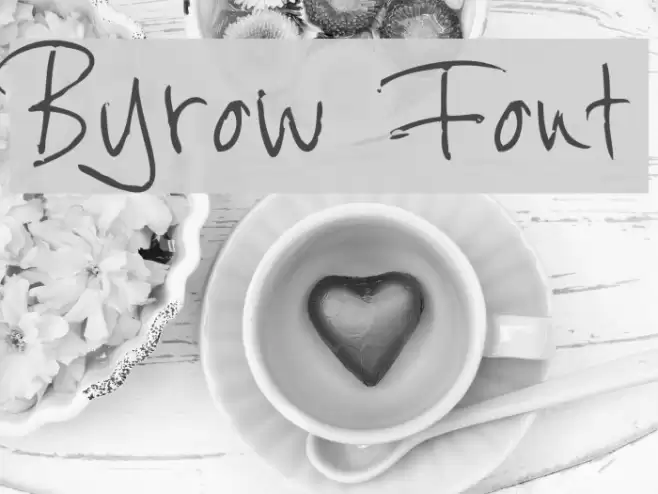 Byrow Font examples
