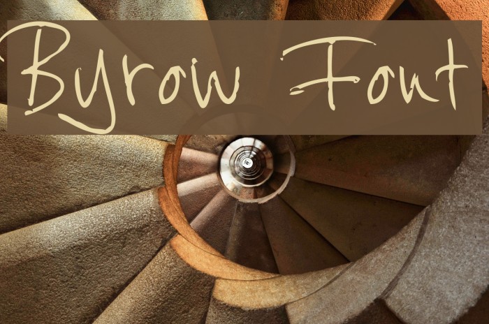 Byrow Font examples