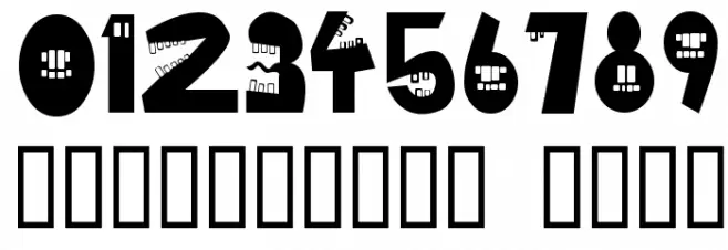 Byte  Caps Font OTHER CHARS