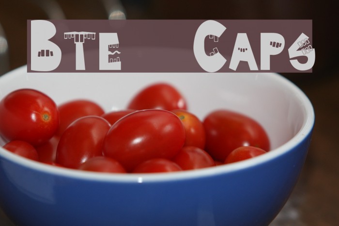 Byte Caps Font examples