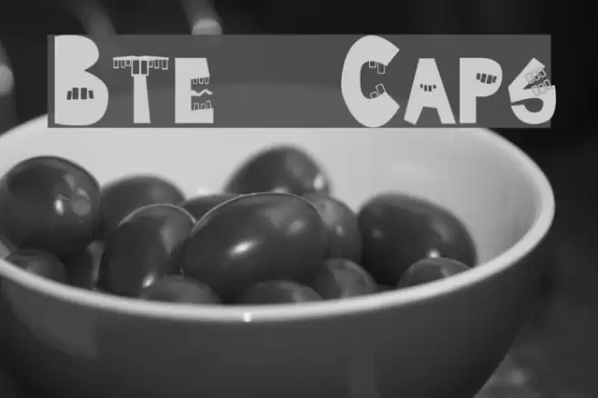 Byte  Caps Font examples