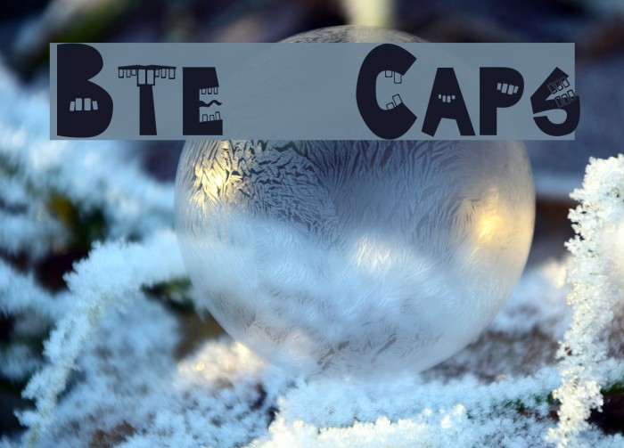 Byte Caps Font examples